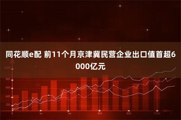 同花顺e配 前11个月京津冀民营企业出口值首超6000亿元